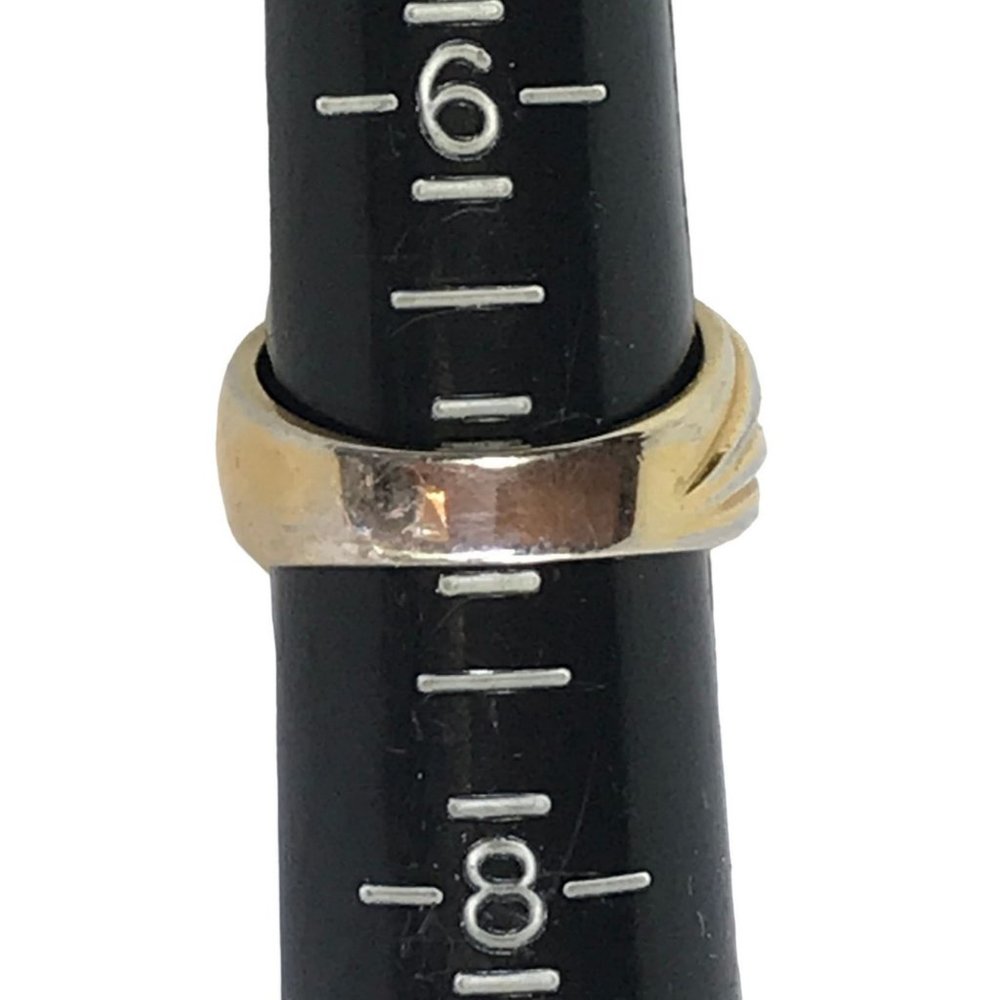 ESPO Joseph Esposito 14K GE Gold Plated Ring with Pave Set Clear Crystals Size 7 - Picture 7 of 7
